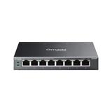 "Omada 8-Port Gigabit Easy Managed Switch with 8-Port PoE+ PORT: 8× Gigabit PoE+ Ports SPEC: 802.3at/af, 64 W PoE Power,
