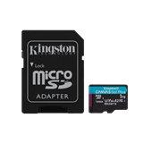 1 TB . microSDXC karta Kingston Canvas Go Plus Gen4 + adaptér ( r200MB/s, w160MB/s )
