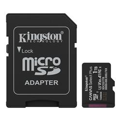 1 TB . microSDXC karta Kingston Canvas Select Plus U3, V30, A1 (r/w 150MB/s) + adapter