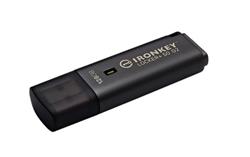 128 GB . USB 3.2 kľúč . Kingston IronKey Locker+ 50 G2, strieborný ( r145MB/s, w115MB/s)