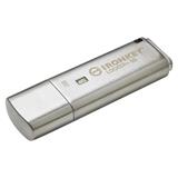 128 GB . USB 3.2 kľúč . Kingston IronKey Locker+ 50, strieborný ( r145MB/s, w115MB/s)