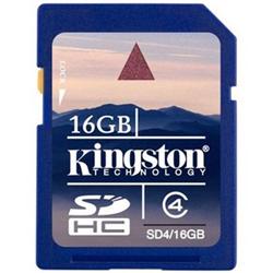 16 GB . SDHC karta Kingston . Class 4 (r/w 4MB/s)