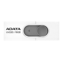 16 GB . USB kľúč . ADATA DashDrive™ Value UV220 USB 2.0, White/Gray