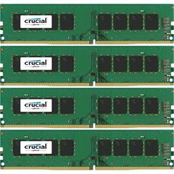 16GB Kit (4GBx4) DDR4 2400MHz (PC4-19200) CL17 SR x8 Crucial Unbuffered SODIMM 288pin