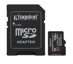 256 GB . microSDXC karta Kingston Canvas Select Plus U1, V10, A1 (r/w 150MB/s) + adaptér
