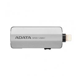 32 GB . USB kľúč . ADATA i-Memory AI720, grey ( USB 3.1, Lightning ) OTG