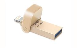 32 GB . USB kľúč . ADATA i-Memory AI920, gold ( USB 3.1, Lightning )