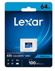 32GB Lexar® High-Performance 633x microSDXC™ UHS-I, up to 100MB/s read 20MB/s write C10 A1 V30 U3, Global