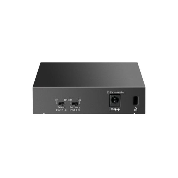 5-Port 10/100 Mbps Desktop Switch with 4-Port PoE PORT: 4× 10/100 Mbps PoE Ports, 1× 10/100 Mbps Non-PoE Port SPEC: 802.