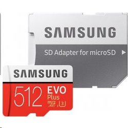 512 GB . microSDXC karta Samsung EVO Plus + adapter