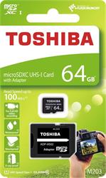 64 GB . microSDHC karta Toshiba Class 10 UHS + adaptér