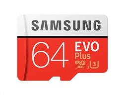 64 GB . microSDXC karta Samsung EVO Plus + adapter