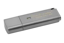 64 GB . USB 3.0 kľúč . Kingston DataTraveler Locker sivý + G3 w/Automatic Data Security ( r135MB/s, w40MB/s )