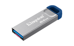 64 GB . USB 3.2 Gen 1 kľúč . Kingston DataTraveler Kyson 220MB/s