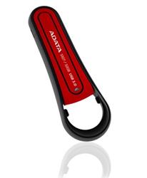 64 GB . USB klúč . ADATA DashDrive™ Durable Superier S107 červený, USB 3.0, (vode, prachu a nárazom odolné)