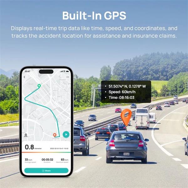 70mai 4K A800SE 4G Dash Cam + RC22