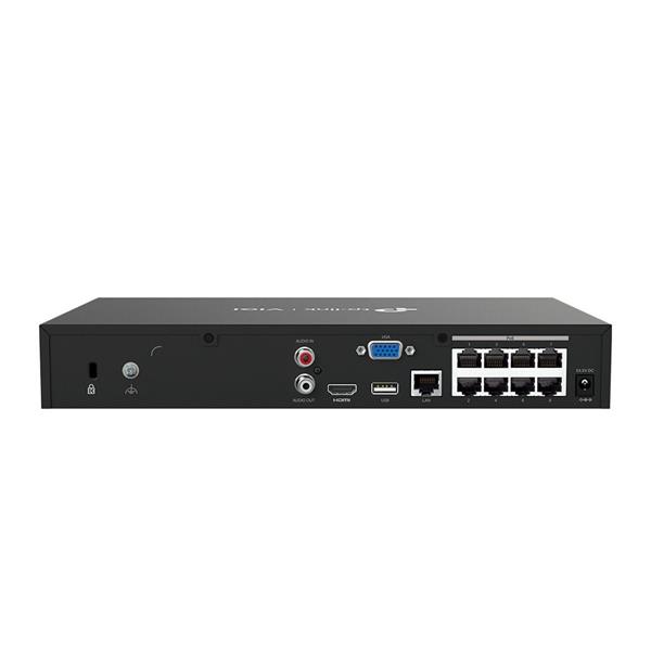 8 Channel PoE+ Network Video Recorder SPEC: H.265+/H.265/H.264+/H.264, Up to 8MP resolution, Decoding capability/8-ch@2M