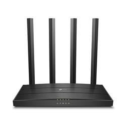 AC1200 Dual-Band Wi-Fi Router SPEED: 300 Mbps at 2.4 GHz + 867 Mbps at 5 GHz SPEC: 4× Antennas, 1× Gigabit WAN Port +