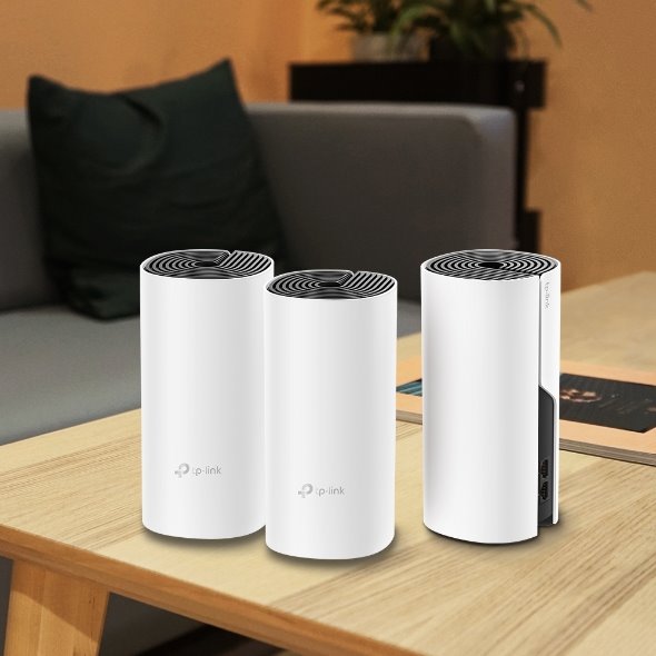 AC1200 Whole Home Mesh Wi-Fi System SPEED: 300 Mbps at 2.4 GHz + 867 Mbps at 5 GHz SEPC: 2× Internal Antennas, 2× Gigabi