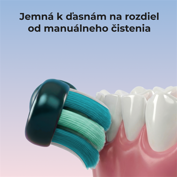 AENO Náhradné hlavice ADBTH10N na Sonické kefky DB10N, tmavomodrá farba, 2ks, DuPont štetiny