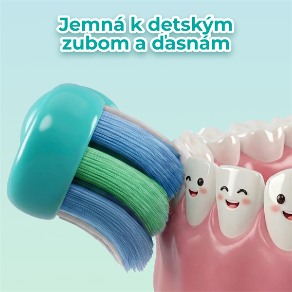 AENO Náhradné hlavice ADBTH9M na Sonické detské kefky DB9M , mätová farba, 2ks, DuPont štetiny