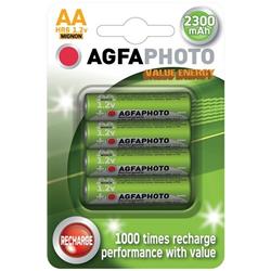 AgfaPhoto nabíjacie NiMH batérie 1.2V, AA, 2300mAh, blister 4ks