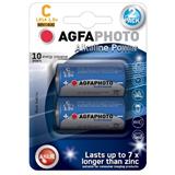 AgfaPhoto Power alkalická batéria 1.5V, LR14/C, blister 2ks