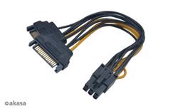 Akasa AK-CBPW13-15 2xSATA power to 6pin PCIe adapter cable