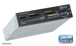 AKASA AK-ICR-14 USB 3.0 card reader with eSATA and USB panel