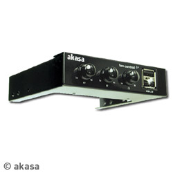 AKASA Fan Control + - multifunkčný panel, čierny