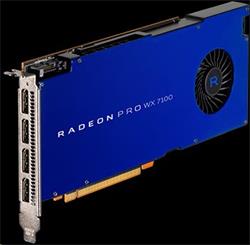 AMD Radeon Pro WX 7100 Workstation Graphics 8GB/256bit GDDR5 4x DP