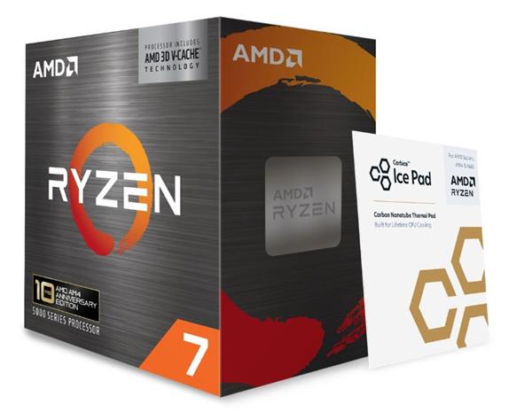 AMD, Ryzen 7 5800X3D, Processor BOX, soc. AM4, 105W, bez chladiča