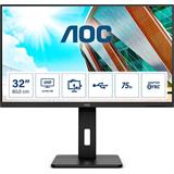 AOC U32P2 31.5"W VA LED 3840x2160 50 000 000:1 4ms 350cd DP 2xHDMI pivot repro