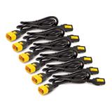 APC Power Cord Kit (6 ea), Locking, C13 to C14, 1.8m