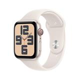 Apple Watch SE GPS + Cellular 40mm Starlight Aluminium Case with Starlight Sport Band - S/M