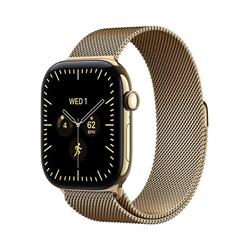 Apple Watch Series 12 GPS + Cellular 42mm Radiant Gold Titanium Case with Radiant Gold Milanese Loop