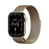 Apple Watch Series 12 GPS + Cellular 42mm Radiant Gold Titanium Case with Radiant Gold Milanese Loop