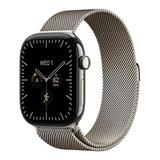 Apple Watch Series 12 GPS + Cellular 46mm Natural Titanium Case with Natural Milanese Loop - M/L