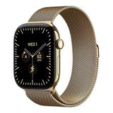 Apple Watch Series 12 GPS + Cellular 46mm Radiant Gold Titanium Case with Radiant Gold Milanese Loop - M/L