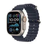 Apple Watch Ultra 2 GPS + Cellular 49mm Natural Titanium Case with Navy Ocean Band