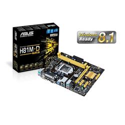 ASUS H81M-D PLUS soc.1150 soc.1150 H81 DDR3 mATX 1xPCIe D-Sub DVI PP