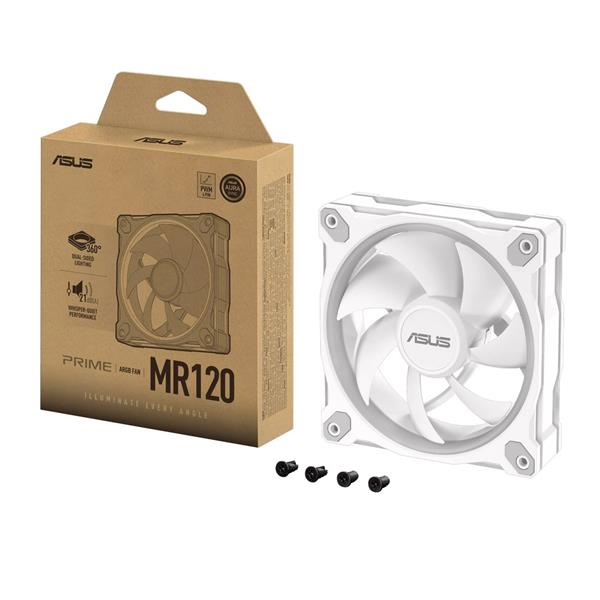 ASUS PRIME MR120 FAN ARGB WHITE ventilátor 120mm