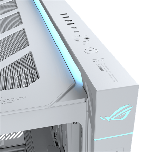 ASUS ROG CRONOX GR801 CURVE TG ARGB WHITE skrinka E-ATX biela