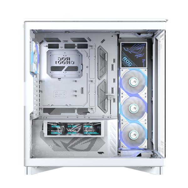 ASUS ROG CRONOX GR801 CURVE TG ARGB WHITE skrinka E-ATX biela