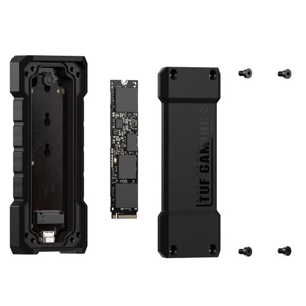 ASUS TUF Gaming A2 M.2 NVMe/SATA SSD box USB-C 3.2 Gen2x2 IP68