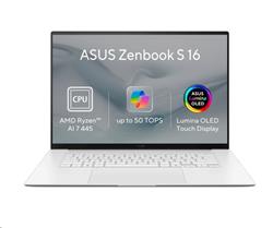 ASUS Zenbook S16 UM5606GA-OLED591XZ, Ryzen AI 7 445, 16.0˝ 2880 x 1800/Touch, UMA, 32GB, SSD 512GB, W11Pro TOPS 50, bez