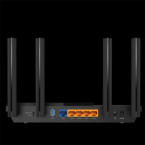 AX3000 Dual-Band Wi-Fi 6 Router SPEED: 574 Mbps at 2.4 GHz + 2402 Mbps at 5 GHz SPEC: 4× Antennas, 1× Gigabit WAN Port