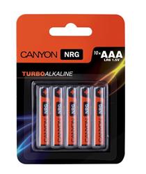 Canyon ALKAAA10, alkalické mikrotužkové batérie AAA, 10ks/balenie - blister