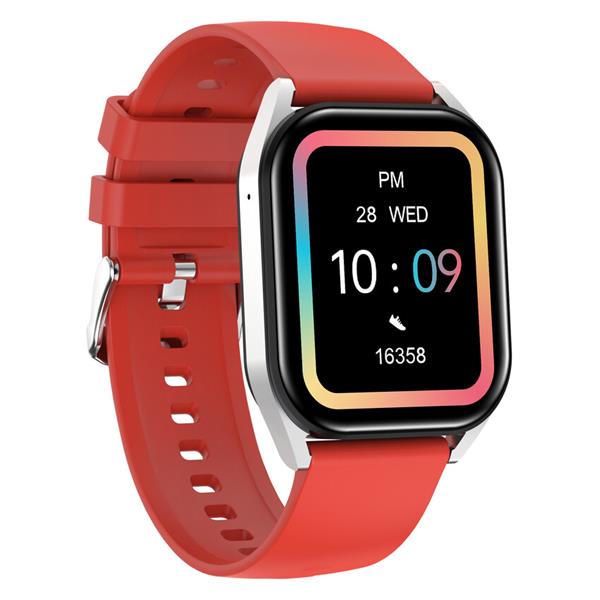 Canyon Chatter SW-58, smart hodinky, BT s app Canyon Life, BT volania, IP67, AI asistent, 123 šport.rež., červené