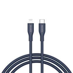 Canyon CLNM60SC10, 1 m kábel, USB-C / Lightning, MFi Apple schválený, 60 W, 480 Mbps, silikónový, modrý
